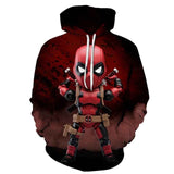 3D Print Marvel Superhero Deadpool 2 Hoodie