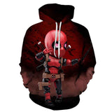 3D Print Marvel Superhero Deadpool 2 Hoodie
