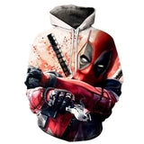 3D Print Marvel Superhero Deadpool 2 Hoodie