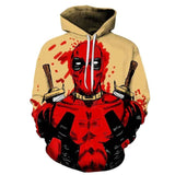 3D Print Marvel Superhero Deadpool 2 Hoodie