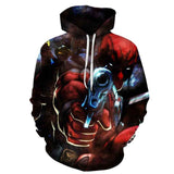 3D Print Marvel Superhero Deadpool 2 Hoodie