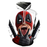 3D Print Marvel Superhero Deadpool 2 Hoodie