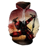 3D Print Marvel Superhero Deadpool 2 Hoodie