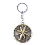 Marvel jewelry Captain Marvel Shield Keychain The Avengers 4 Superhero Carol Danvers Charms Key Chains for Women Men Jewelry