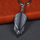 Avengers Infinity War Superhero Black Panther Keychain Marvel Comics Key Ring Chaveiro Mask Key Chain