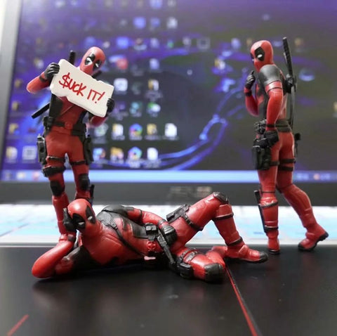 3 Desk Decoration Deadpool Figure