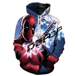 3D Print Marvel Superhero Deadpool 2 Hoodie