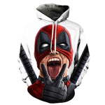 3D Print Marvel Superhero Deadpool 2 Hoodie