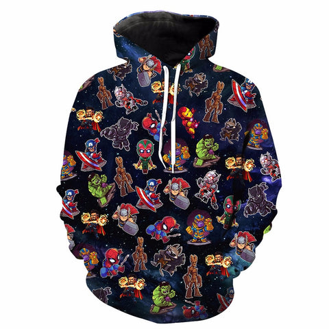 Marvel Superhero Cosplay Hoodie
