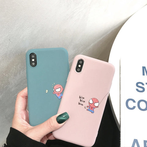 Cartoon Marvel Spiderman Phone Case