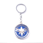 Marvel jewelry Captain Marvel Shield Keychain The Avengers 4 Superhero Carol Danvers Charms Key Chains for Women Men Jewelry