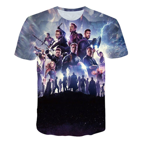 Avengers Endgame 3D print t-shirts