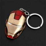 Iron Man Mask Keychain Metal Key Chains Toys Fashion Keyring Gift Car Accessories Small Gifts Event Giveaway