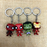 Hot New Pop Keychains Marvel Captain America Iron Man Key Ring Zinc Alloy Car Key Chain Groot Key Fob Bag Pendant Jewelry