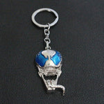 2018 Fashion Jewelry Marvel Super Hero Venom White Mask Keychain Men Women Keyring Pendant Spiderman Venom Mask Accessories