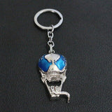 2018 Fashion Jewelry Marvel Super Hero Venom White Mask Keychain Men Women Keyring Pendant Spiderman Venom Mask Accessories