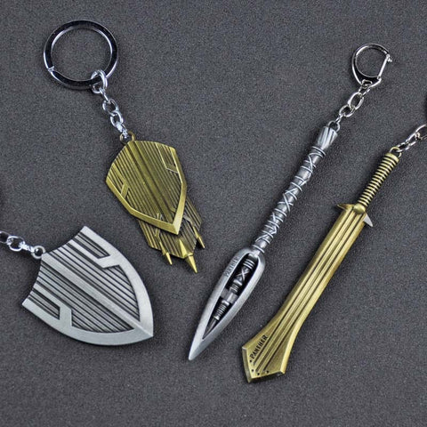 Avengers Infinity War Superhero Black Panther Keychain Marvel Comics Key Ring Chaveiro Mask Key Chain